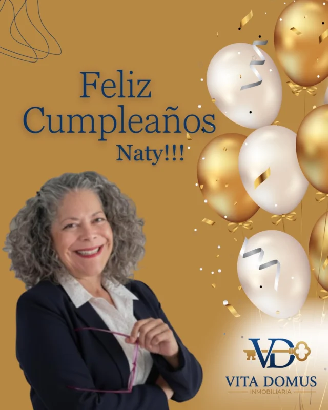 Hoy celebramos el cumpleaños de nuestra querida agente Naty 🎉🎂

Gracias por tu dedicación, tu cercanía y la energía que aportas cada día a nuestro equipo. Te deseamos un nuevo año lleno de alegría, salud, ilusión y muchos momentos especiales.

¡Feliz cumpleaños, Naty! 🥳💐
Todo el equipo te desea lo mejor. 💙

#FelizCumpleaños #EquipoVitaDomus #VitaDomus #CelebramosContigo #Cumpleaños